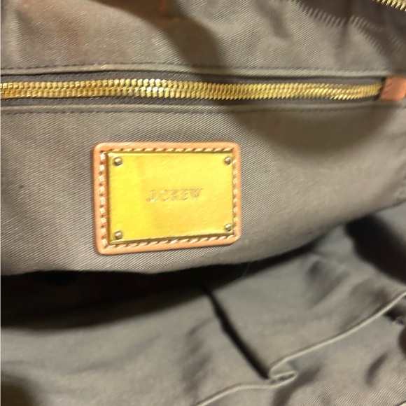 J. Crew black pebbled leather satchel handbag - Picture 9 of 9